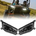 Led Headlight Clear Lens Replacement Headlamp For 2014-2017 Polaris Rzr Xp 1000 900 Halo Lights 