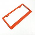 Uframe Stainless Steel License Plate Frame Holder 2 Screw Holes W Adjustable Space Orange