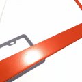 Uframe Stainless Steel License Plate Frame Holder 2 Screw Holes W Adjustable Space Orange