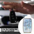 Car Key Fob Cover 5 Button Remote Case Blue For Range Rover Evoque Sport Jaguar F-type F-pace Xe Xf