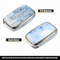 Uxcell Car Key Fob Cover 5 Button Remote Case Blue For Range Rover Evoque Sport Jaguar F-type F-pace Xe Xf