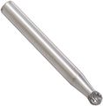 Drill America Dul Series Solid Carbide Bur Double Cut Sd14 Ball End Shank 36 Head Diameter 4 Cutting Length Pack Of 1 