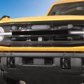 Linskip Mesh Front Grille Bottom Vent Trim For Ford Bronco 2021 2022 2023 2024 Inserts Exterior Accessories Black-a 