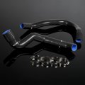 G-plus Silicone Radiator Coolant Hose Kit Clamps Compatible With 1991-2001 Jeep Cherokee Xj 4 0 L6 2pcs Blue