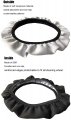 Uniceu 3 Piece Set Beautiful Tropical Purple Blue Sunset Beach Palm Trees Breathable And Non-slip Steering Wheel Cover 2 Pack