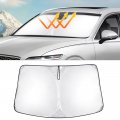 T Tgbros Windshield Sun Shade Custom Fit For 2022-2023 Genesis Gv70 Accessories Foldable Shield Reflective Polyester Visor 