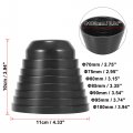 X Autohaux 2pcs 70mm 75mm 80mm 85mm 90mm 95mm 100mm Car Rubber Housing Seal Caps Headlight Dust Cover Waterproof Dustproof