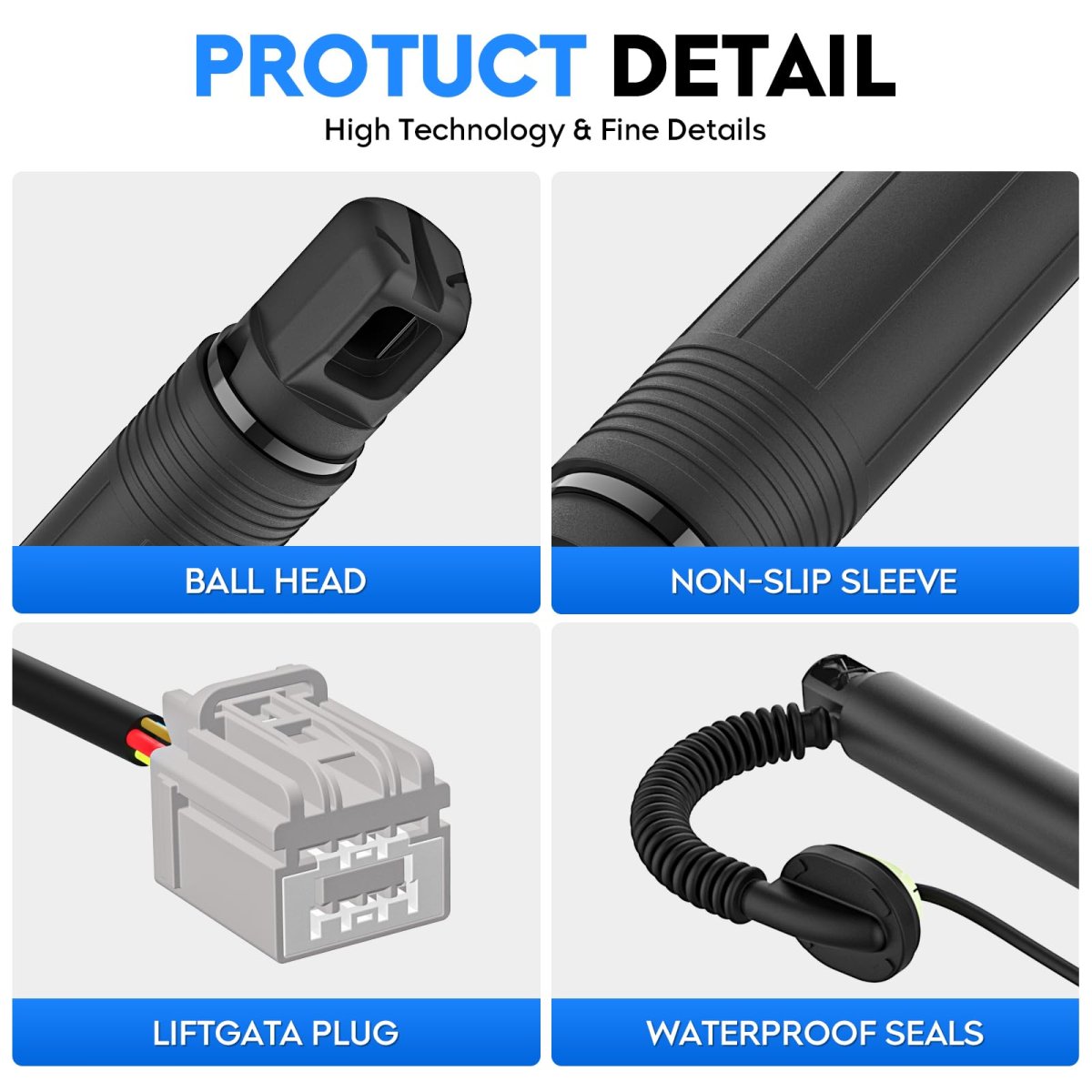 Rear Liftgate Power Support Shock Strut Fit For Chevy Suburban Tahoe Gmc Yukon Xl Cadillac Escalade Esv 2015-2020 Electric