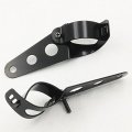 Httmt Mt299-005-bk Black Side Mount Headlight Brackets Clamps For 28mm-38mm Fork Tubes