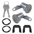 Vehicle Door Lock Cylinder Set W Keys Replacement Switch Kit Fit For Ford E250 Econoline Base Standard Cargo Van 2-door 4 9l 
