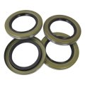 Blue Elf 4 Pcs Trailer Hub Wheel Grease Seals 2 25 I D 3 371 O For Dexter 010-036-00 Truryde Gs-2250dl Texcom 22333tbn 