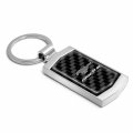Ipick Image For Ford Mustang Mach-e Real Black Carbon Fiber Chrome Metal Case Key Chain Keychain Official Licensed