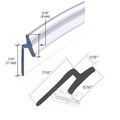 Crl Angled Translucent Vinyl Edge T Wipe 7 Ft Long 
