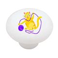 Kittty With Yarn Decorative High Gloss Ceramic Drawer Knob 