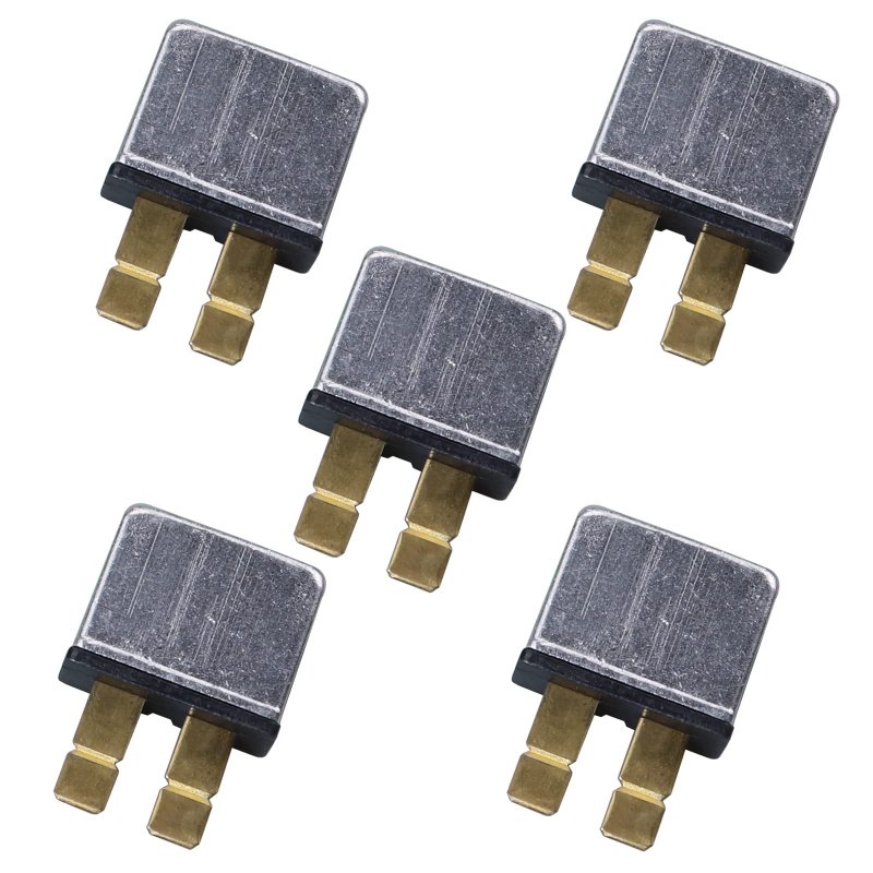 Zookoto 30a Plug In Mounting Automotive Circuit Breaker Snap Off 2 Sections Balde Terminal 5 Pcs