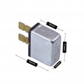Zookoto 30a Plug In Mounting Automotive Circuit Breaker Snap Off 2 Sections Balde Terminal 5 Pcs