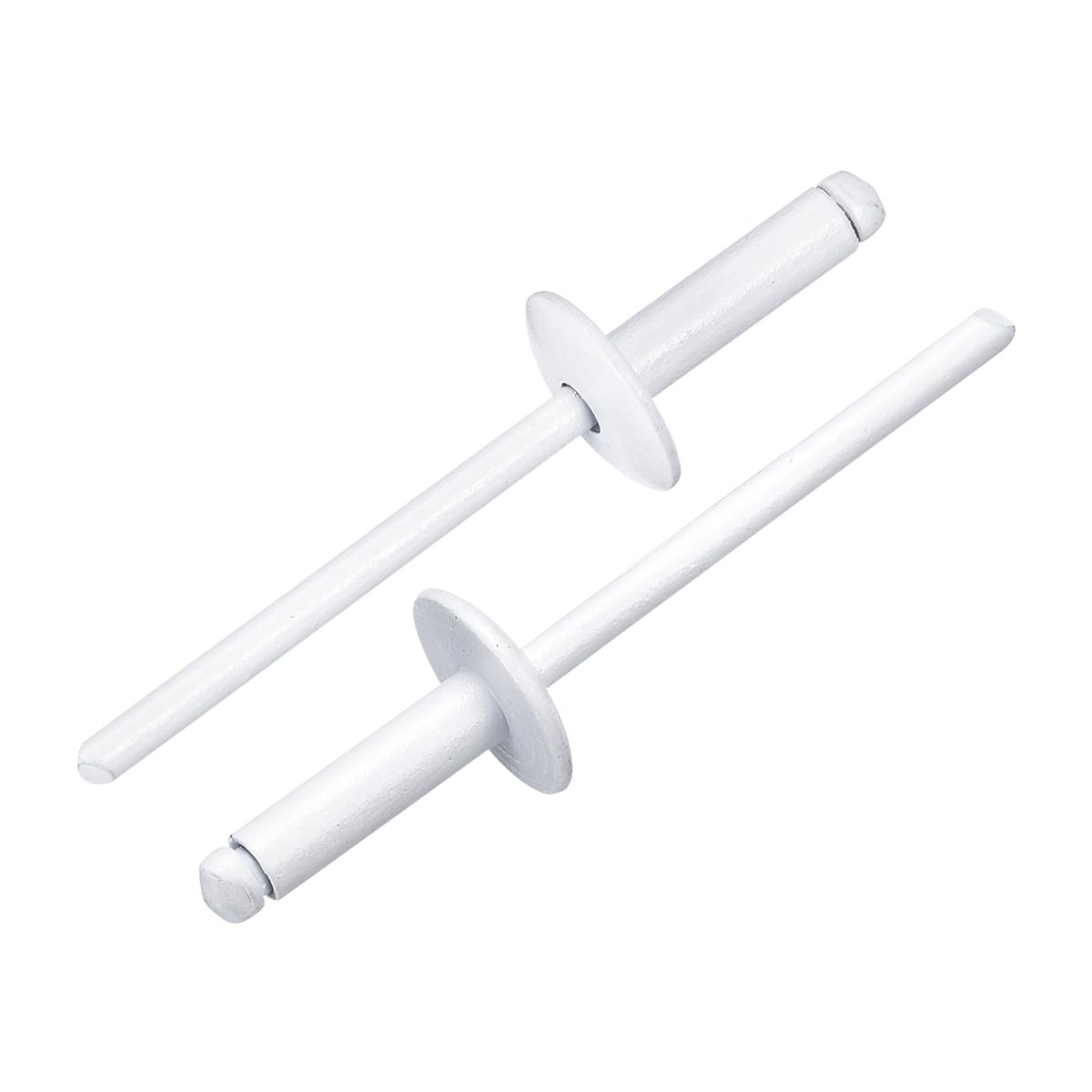 100pcs 5 32 X1 2 Aluminum Blind Rivets Grip And Steel Mandrel Large Flange Fastener For Metal Furniture Automotive White