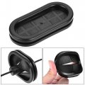 Uxcell Rubber Grommets Oval Double-sided Mount Size 48 X 20 Mm For Wire Protection 4pcs