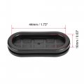 Uxcell Rubber Grommets Oval Double-sided Mount Size 48 X 20 Mm For Wire Protection 4pcs