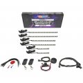 Ledglow 6pc Advanced Million Color Led Motorcycle Accent Underlow Light Kit 15 Solid Colors 6 Patterns Multi-color Flexible