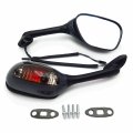 Smt-integrated Turn Signal Mirrors Compatible With 2005-2012 Suzuki Gsx-r Gsxr 1000 Carbon Smoke B00rw3otj6