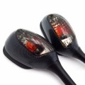 Smt-integrated Turn Signal Mirrors Compatible With 2005-2012 Suzuki Gsx-r Gsxr 1000 Carbon Smoke B00rw3otj6