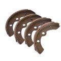 4 Pcs Golf Cart Brake Shoes Replacement For Ds 1995 Up And Precedent Carts Part Number 1018232-01