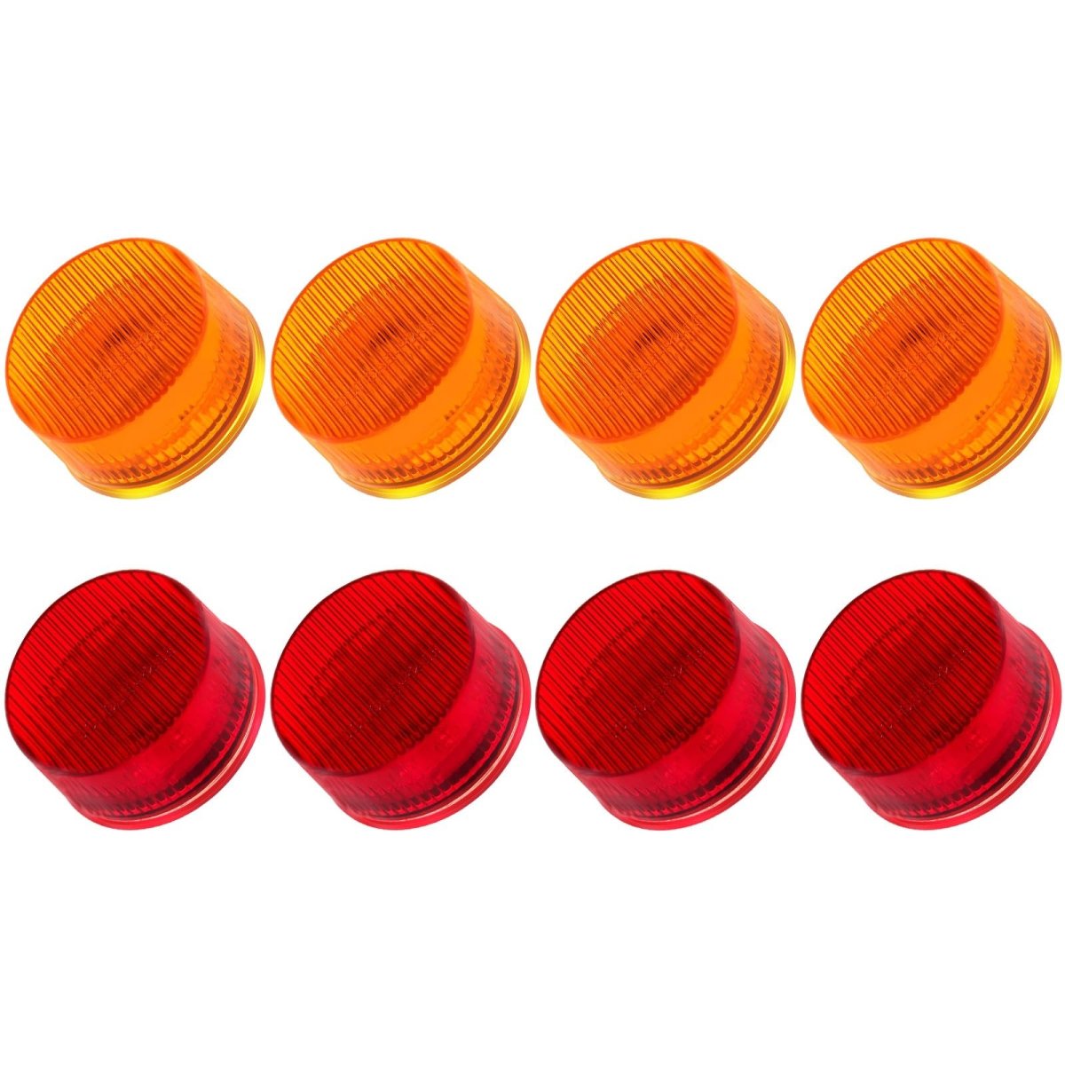 4 Pack 2 In 9 Led Amber Side Marker Clearance Lights Waterproof Roof Cab Running For Freightliner Cascadia Classic And