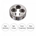 Uxcell Die Stock Handle Wrench Set M9 X 1 25 Threading Round And 25mm Fit M7-m9 Dies Holder Adjustable Hand Tool