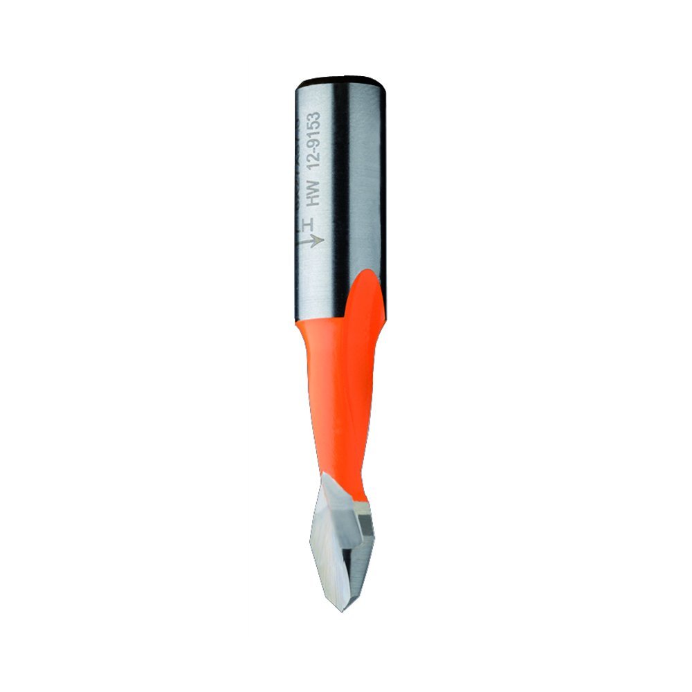 314 080 41 2 Flute Dowel Drill For Through Holes 5 16 In Diameter 10x26mm Shank Right Hand Rotation Ptfe Coated Spiral Boring