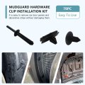 Full Fender Flare Hardware Clip Mounting Kit Fit For 2007 Jeep Wrangler X Sport Utility 2-door Replace 78pcs