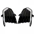 Munirater 2-pack Bumper Fog Light Cover Grille Black Left And Right Side Replacement For 2017-2019 Cadillac Xt5