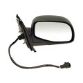 Door Mirror For Mercury Mountaineer 1998 1999 2000 2001 Black Plastic Housing Electric Powered Adjustment Clear Glass 