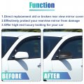 Front Left View Mirror Cover Trim Exterior Rear Shell Fit For Mazda 3 Axela M3 2017-2019 Abs Gray 1 Pcs