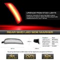 Amber Red For 2016-2022 Mazda Mx-5 Miata Nd Front Rear Bumper Led Side Marker Light Lamps Clear Lens Driver Passenger Left