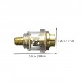 Uonlytech 4 Pcs Mini Oiler Automatic Pneumaticer In-line 1 Inch Lubricator Oil Applying Tool Air Lubricating Oil Aluminum