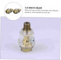 Uonlytech 4 Pcs Mini Oiler Automatic Pneumaticer In-line 1 Inch Lubricator Oil Applying Tool Air Lubricating Oil Aluminum