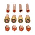 87 Piece Professional Tig Welding Torch Kit For Wp 17 18 26 Gas Lens Alumina Nozzles Glass Cups Copper Collets And Stubby Back 