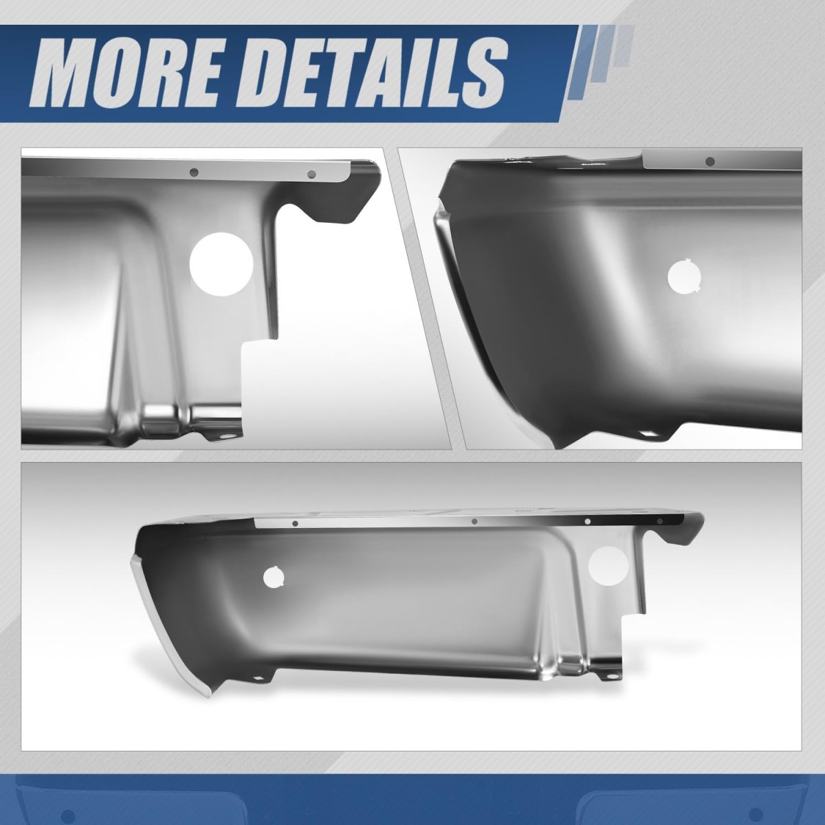 Auto Dynasty Rear Bumper End Cap Replacement For 2008-2016 Ford F-250 350 450 Super Duty W Park Assist Cutouts Passenger Right