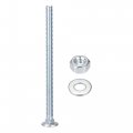Uxcell 1 4-20 X 4 Square Neck Carriage Bolts With Nuts Washers Carbon Steel Coach Bolt Screws 10 Set