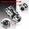 Universal 3 2 Inches Length8 Degree Working Angel Single Steering Shaft U Joint 4 36 Spline X 3 Dd Stainless Steel