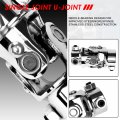 Universal 3 2 Inches Length8 Degree Working Angel Single Steering Shaft U Joint 4 36 Spline X 3 Dd Stainless Steel