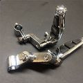 Front Rider 1 4 Stiletto 4475 Foot Peg Clamps For Honda Shadow Ace Magna Valkyrie Chrome Body Black Rubber New Aftermarket