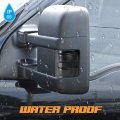 Hercoo Smoke Side Mirror Marker Lights Lens Compatible With 2008-2016 F250 F350 F450 Super Duty Turn Signal Aftermarket