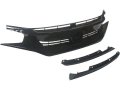 Upper Grille Assembly With Gloss Black Molding And Left Right Extensions For 2016-2018 Honda Civic 