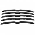 Hecasa Front Grille Trim Cover Compatible With 2019-2022 Ram 1500 Pickup Big Horn Laramie Lone Star Grill Snap On Overlay 5pcs