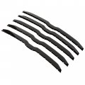 Hecasa Front Grille Trim Cover Compatible With 2019-2022 Ram 1500 Pickup Big Horn Laramie Lone Star Grill Snap On Overlay 5pcs