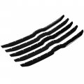 Hecasa Front Grille Trim Cover Compatible With 2019-2022 Ram 1500 Pickup Big Horn Laramie Lone Star Grill Snap On Overlay 5pcs