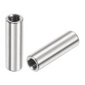 12pcs M4 Round Connector Nuts 304 Stainless Steel Coupling 20mm 0 79 Length Sleeve Rod Bar Stud Nut For Bracket M4x20x6mm 