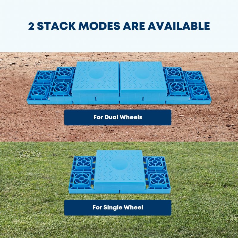 Heavy Duty Rv Leveling Blocks 12 Pack Camper Levelers For Single And Dual Wheels Stabilizer Jack Travel Trailer Accessories